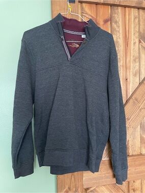 Orvis Dark Gray Quarter-Zip Men's Pullover
